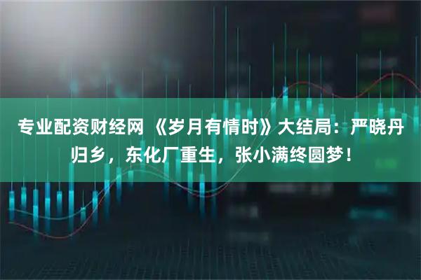 专业配资财经网 《岁月有情时》大结局：严晓丹归乡，东化厂重生，张小满终圆梦！